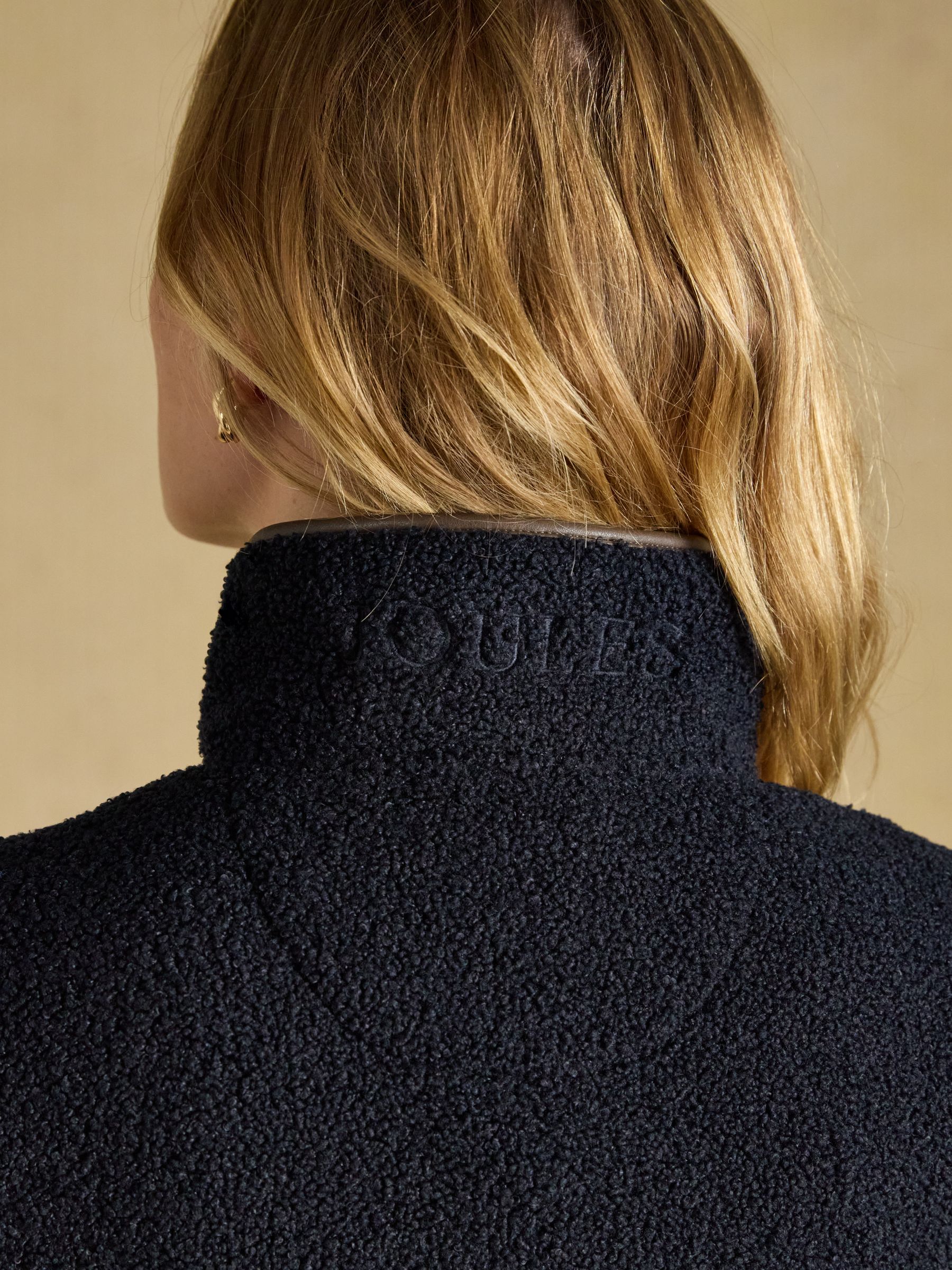 Heritage Navy Regular Zip Through Borg Fleece - Image 9 of 10