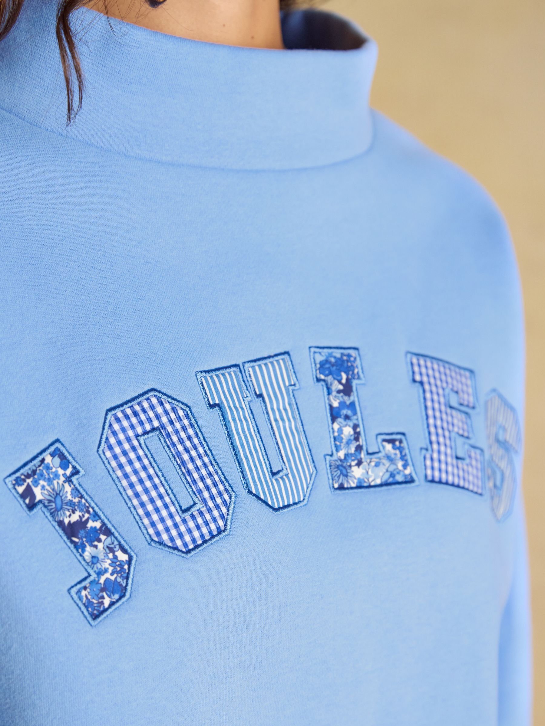 Blue Joules Patchwork Cotton Blend Wide Neck Sweatshirt - Image 7 of 10