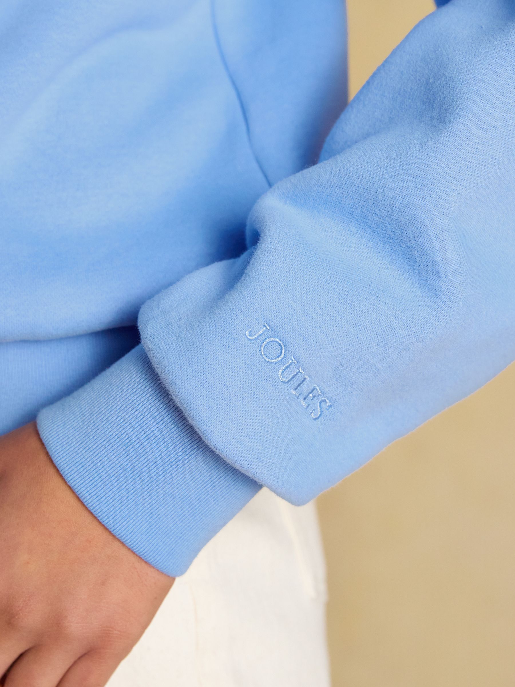 Blue Joules Patchwork Cotton Blend Wide Neck Sweatshirt - Image 9 of 10