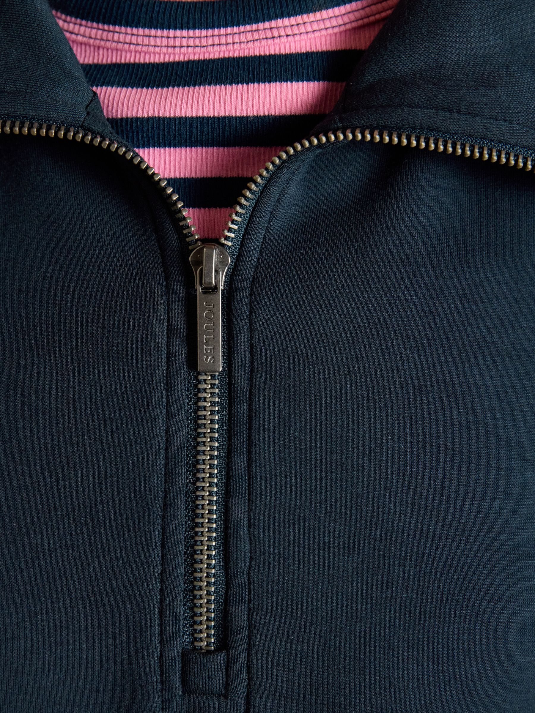 Navy Soft Quarter Zip Sweatshirt - Image 4 of 7