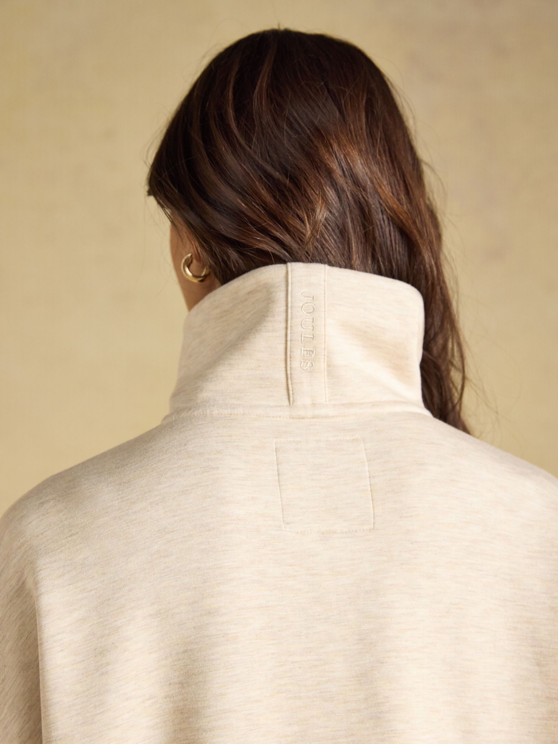 Oatmeal Soft Quarter Zip Sweatshirt - Image 4 of 7