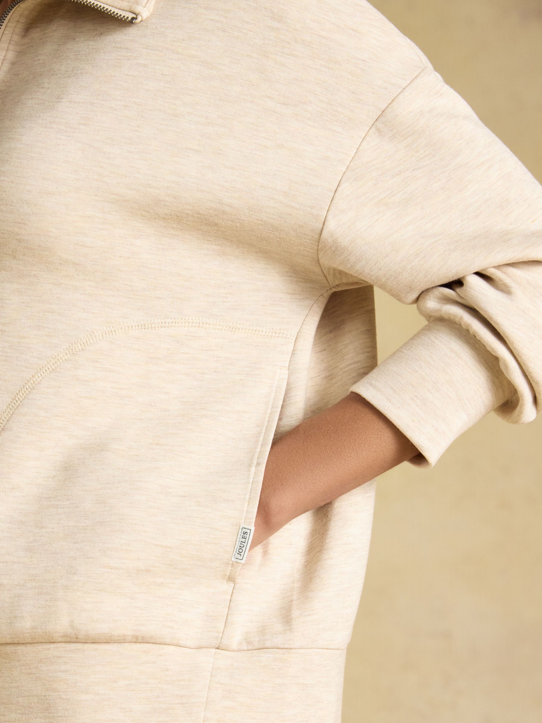 Oatmeal Soft Quarter Zip Sweatshirt - Image 5 of 7