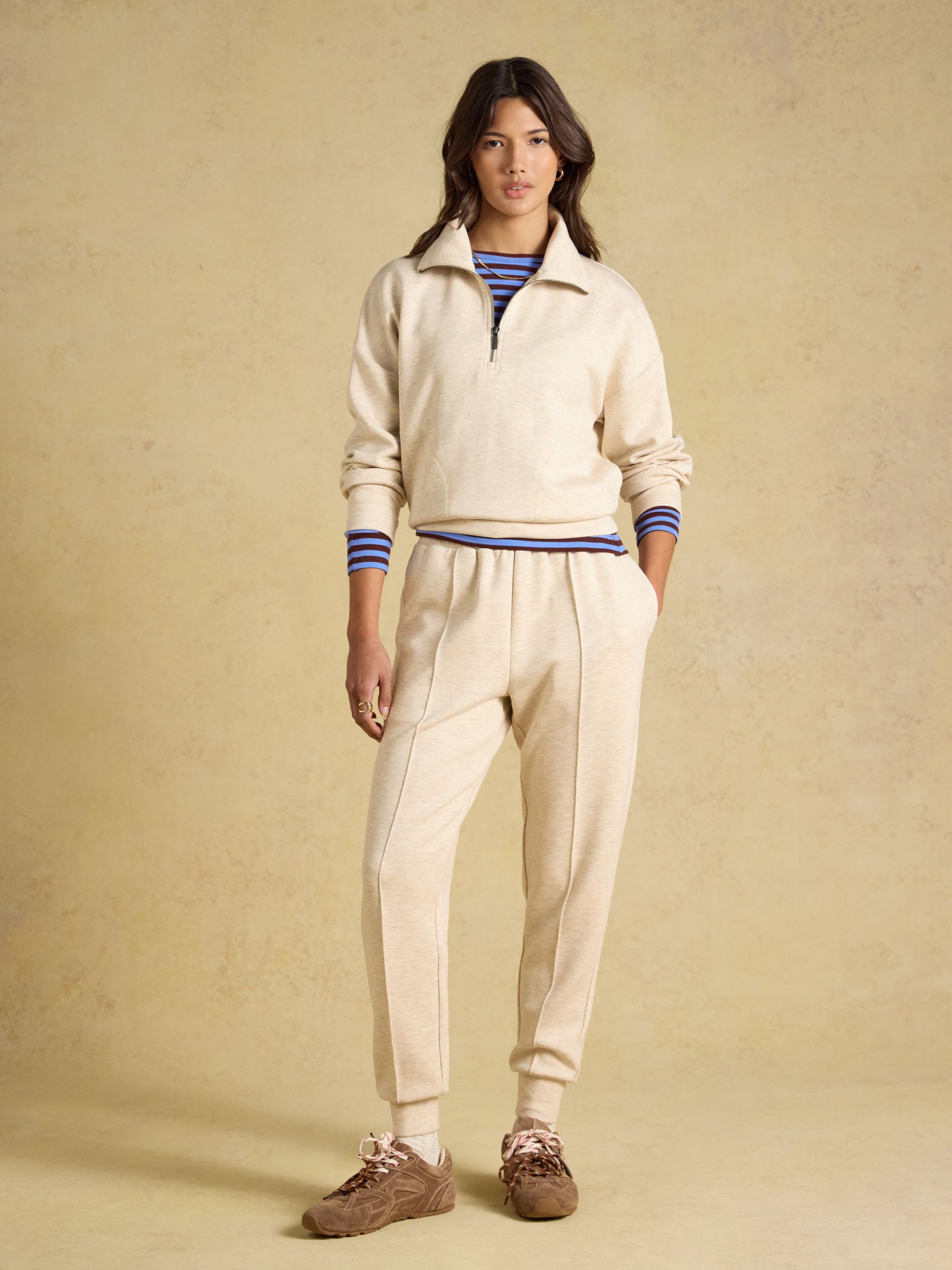 Oatmeal Soft Quarter Zip Sweatshirt - Image 6 of 7