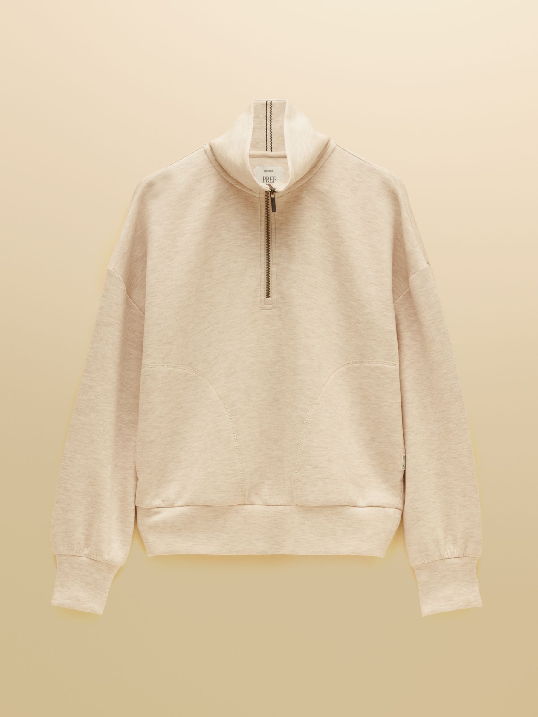 Oatmeal Soft Quarter Zip Sweatshirt - Image 7 of 7