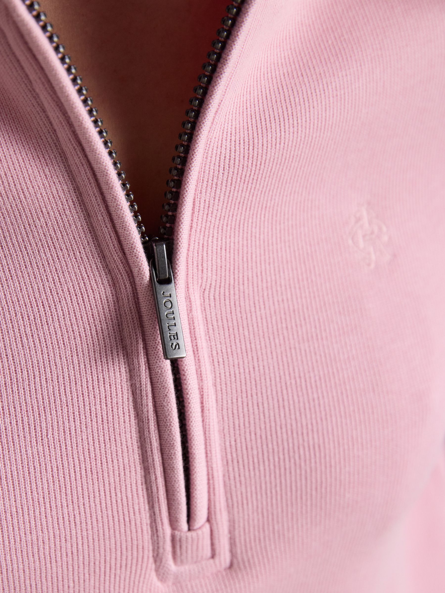 Pink Quarter Zip Funnel Neck Sweatshirt - Image 3 of 7