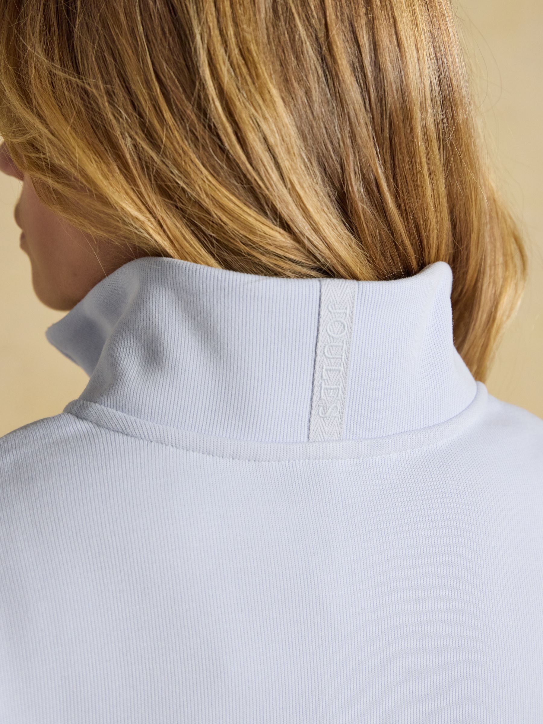 Blue Quarter Zip Funnel Neck Sweatshirt - Image 6 of 7