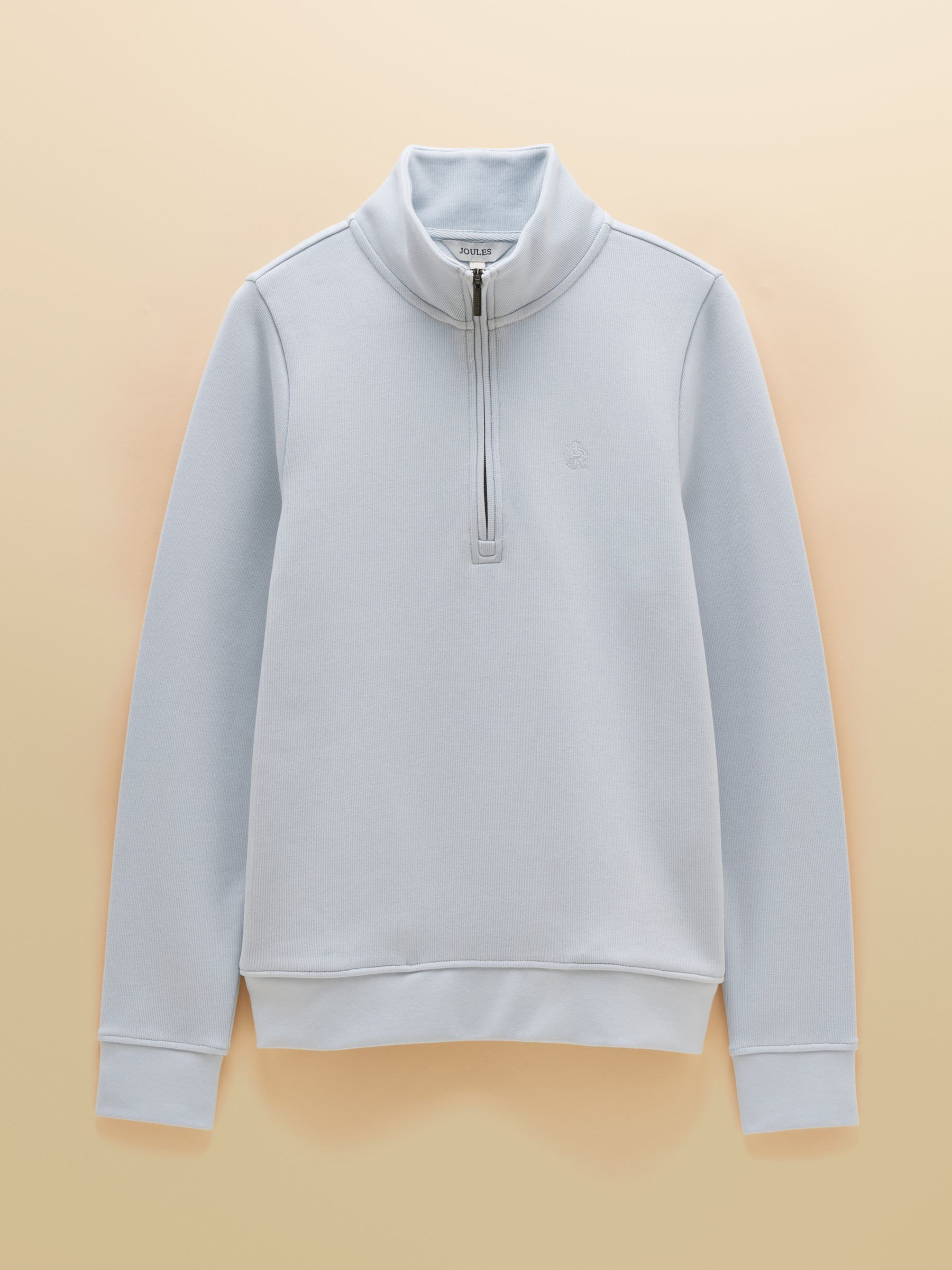 Blue Quarter Zip Funnel Neck Sweatshirt - Image 7 of 7