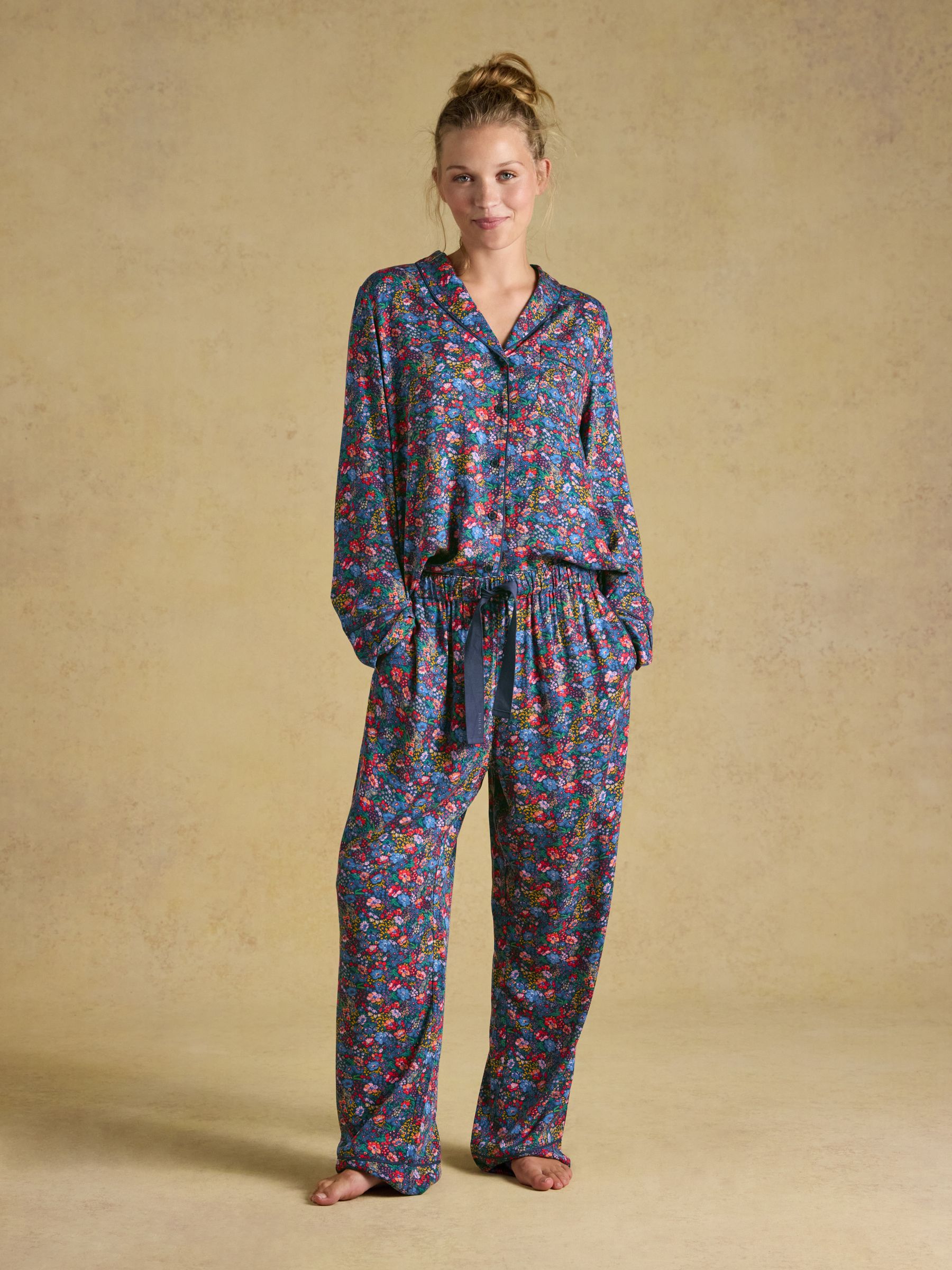 Alma Multi Floral Woven Pyjama Set - Image 1 of 10