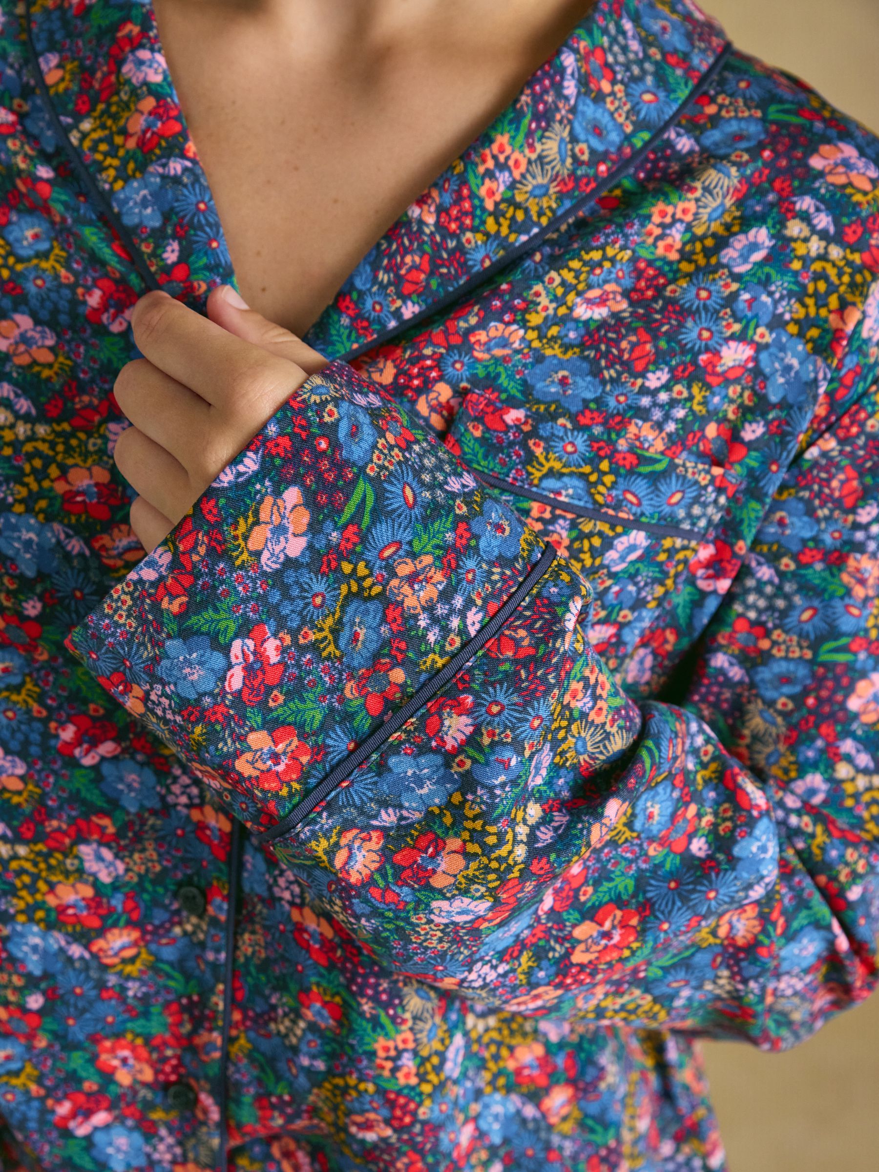 Alma Multi Floral Woven Pyjama Set - Image 4 of 10