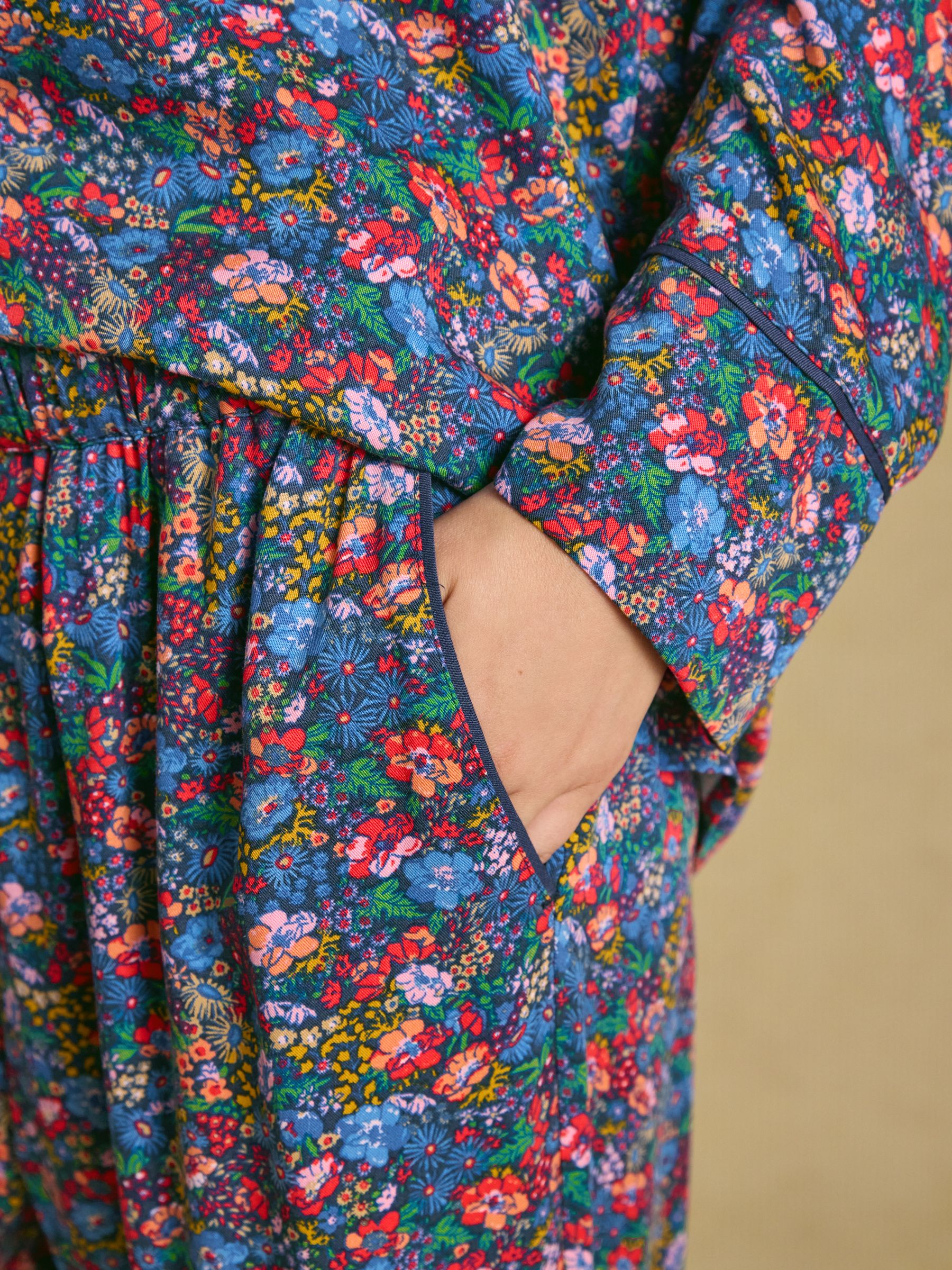 Alma Multi Floral Woven Pyjama Set - Image 7 of 10