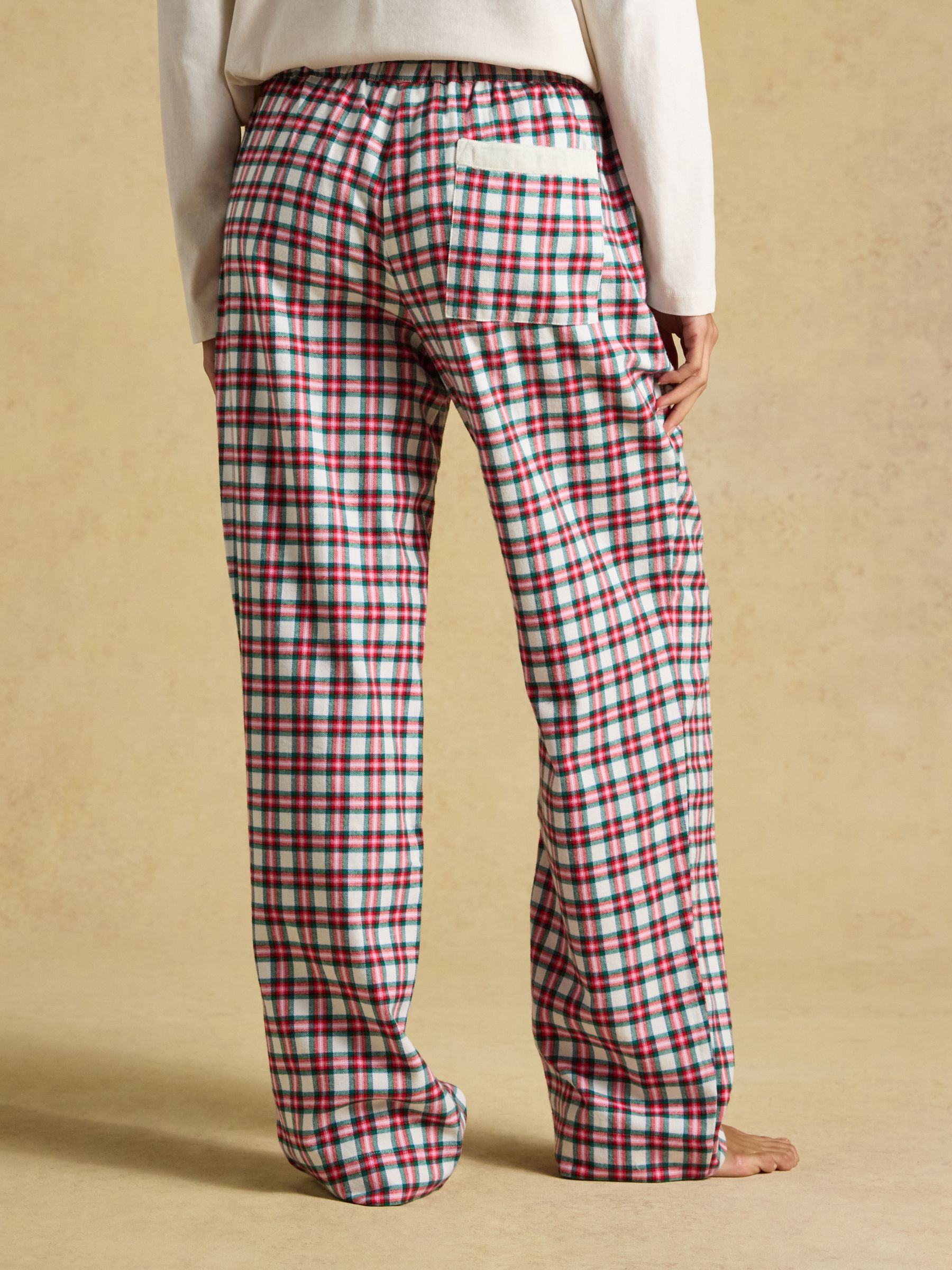Red Woven Brushed Cotton Pyjama Bottoms - Image 2 of 7