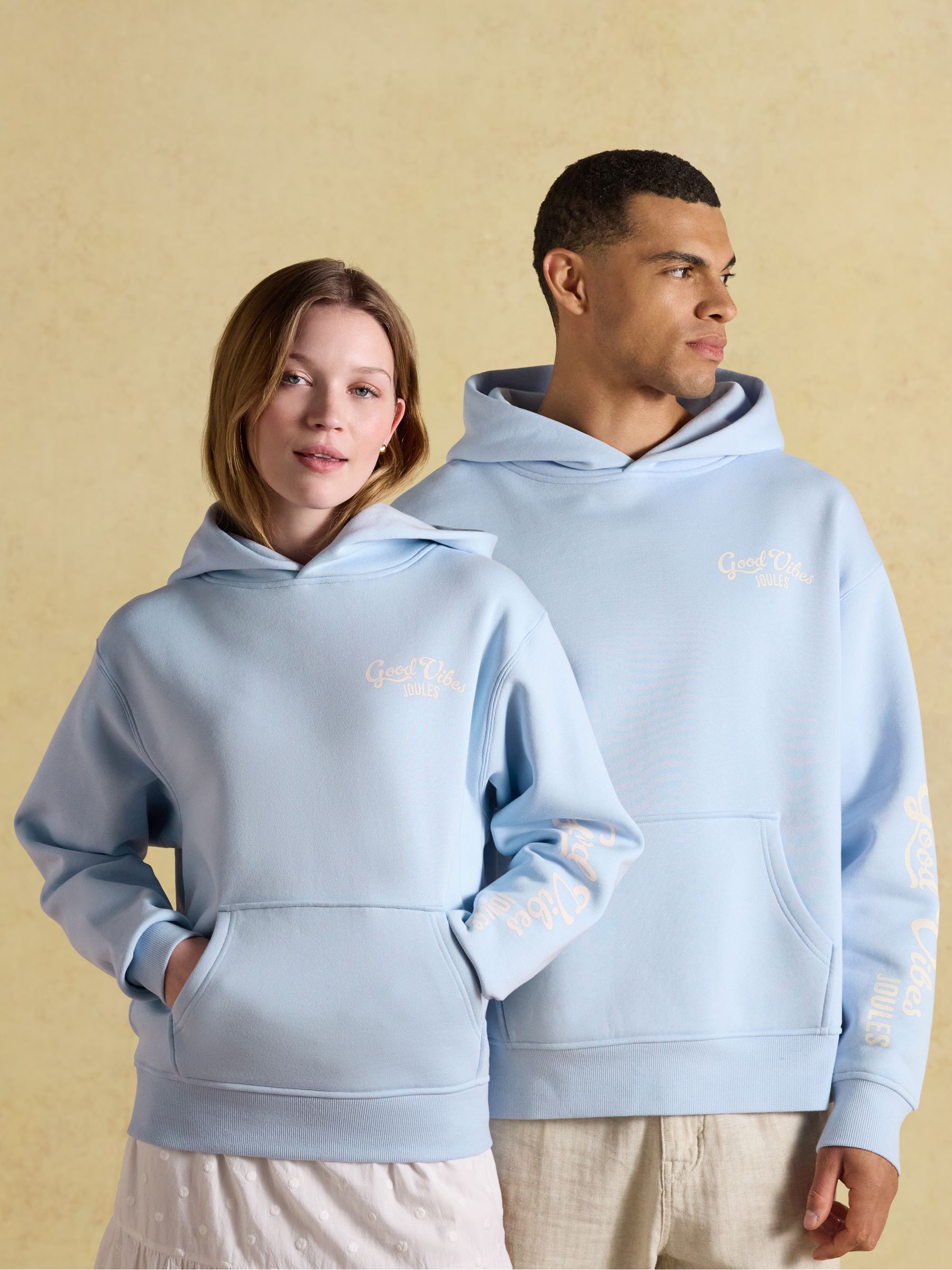 Blue Beach Graphic Unisex Oversized Hoodie - Image 1 of 10