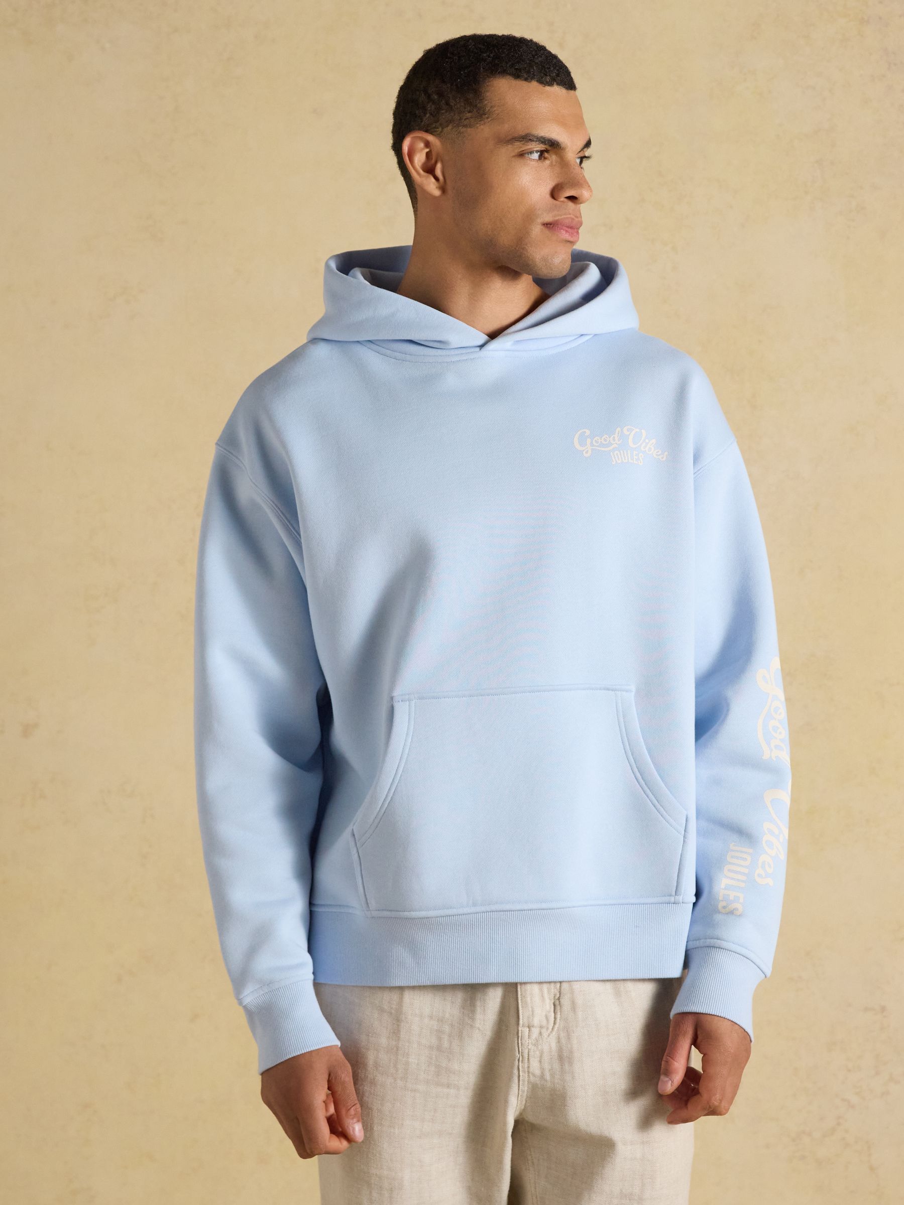 Blue Beach Graphic Unisex Oversized Hoodie - Image 3 of 10
