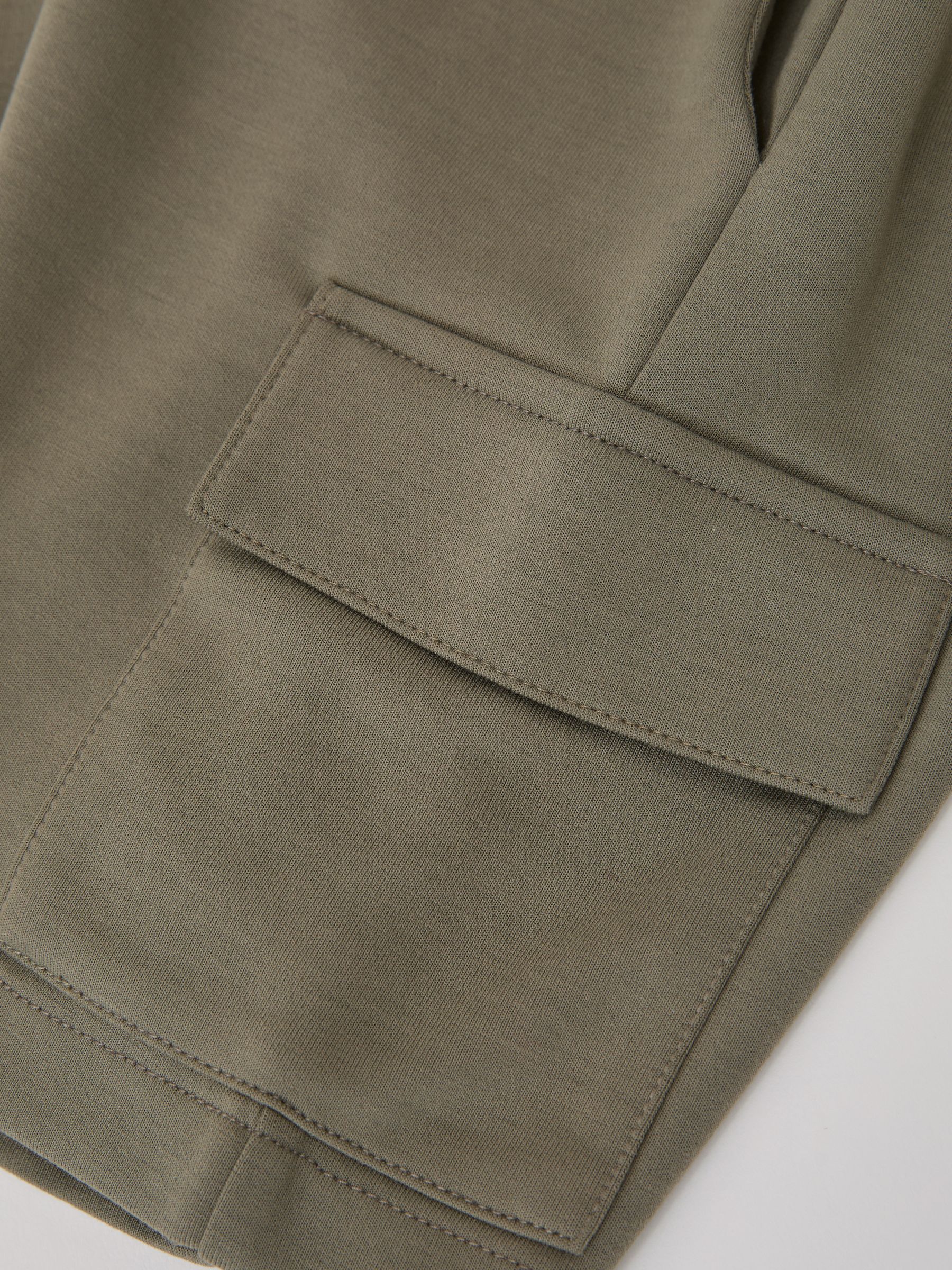 3-9 yrs Premium Interlock-Jersey Cargo Shorts in Sage - Image 5 of 5