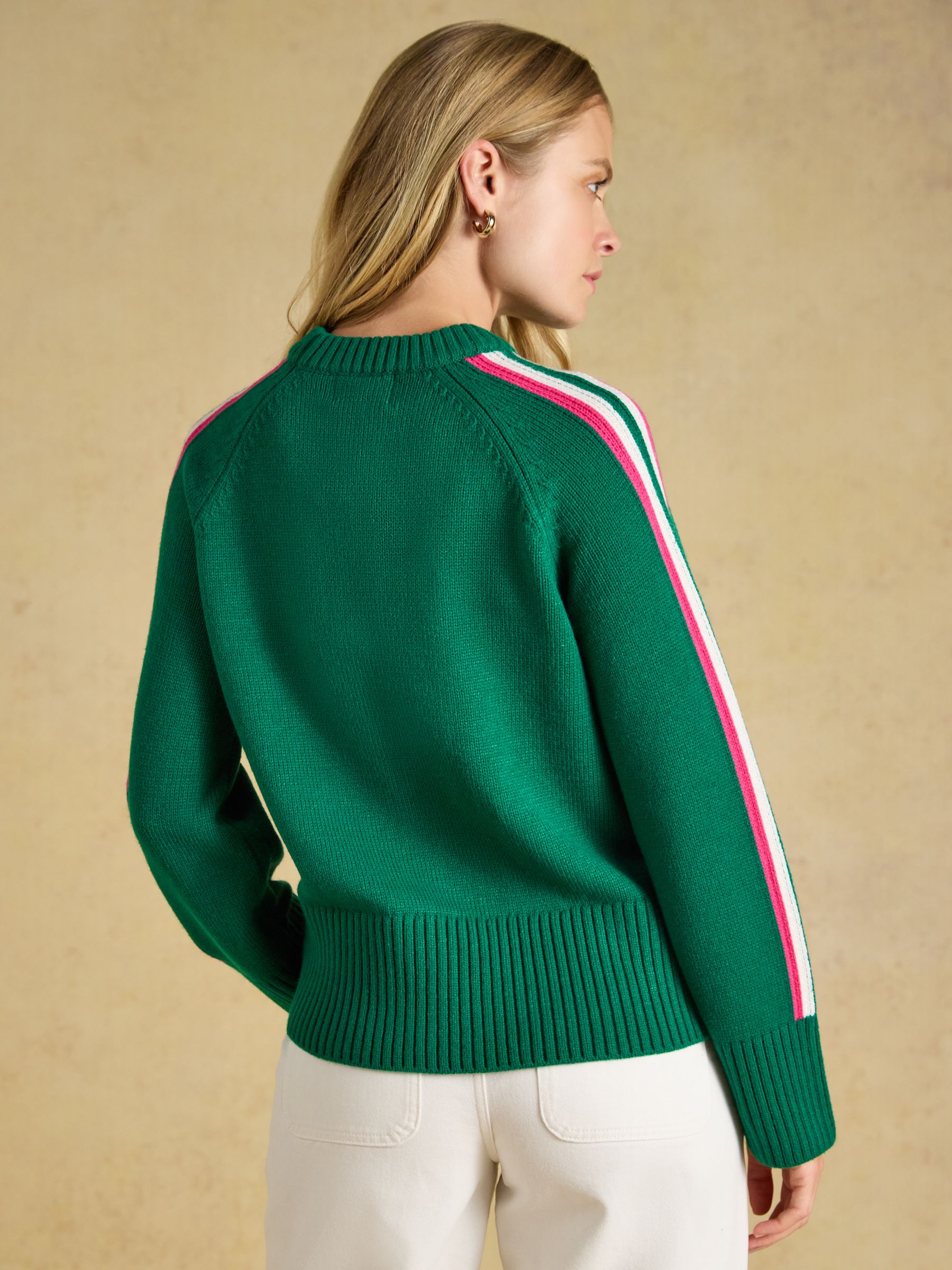 Ski Jumper Green Crew Neck Knitted Jumper - Image 2 of 6