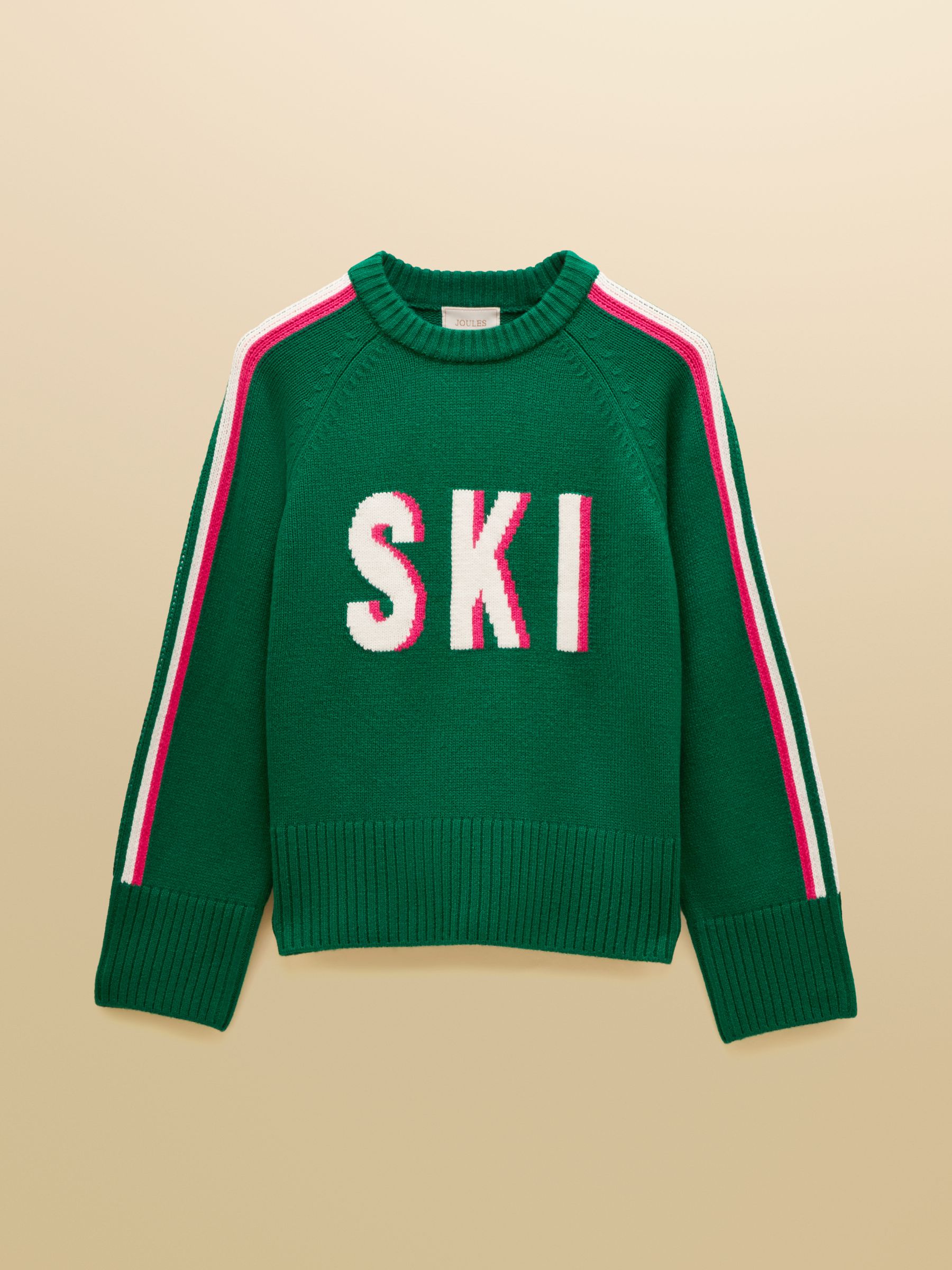 Ski Jumper Green Crew Neck Knitted Jumper - Image 6 of 6