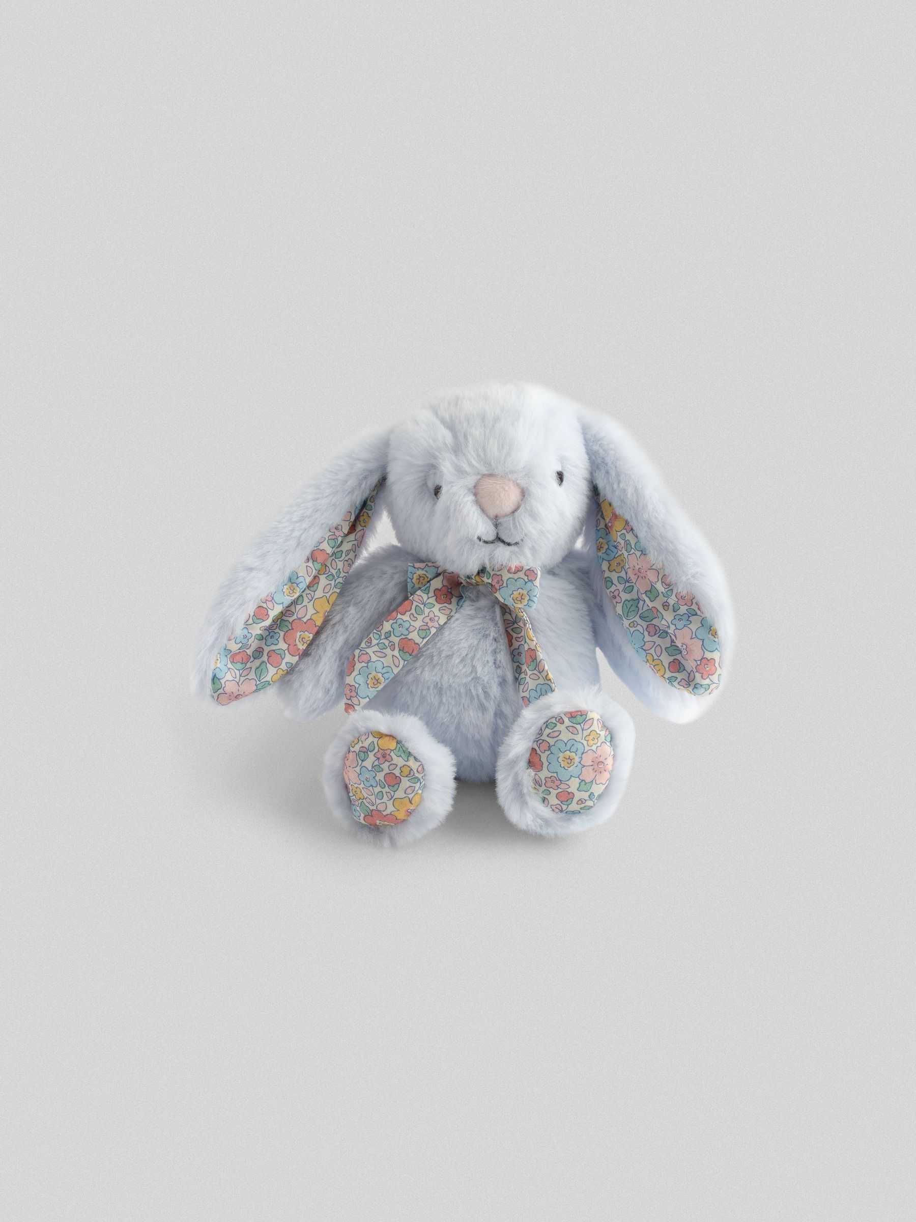 Floral Benny Bunny Soft Toy Plushie Small - Image 1 of 3