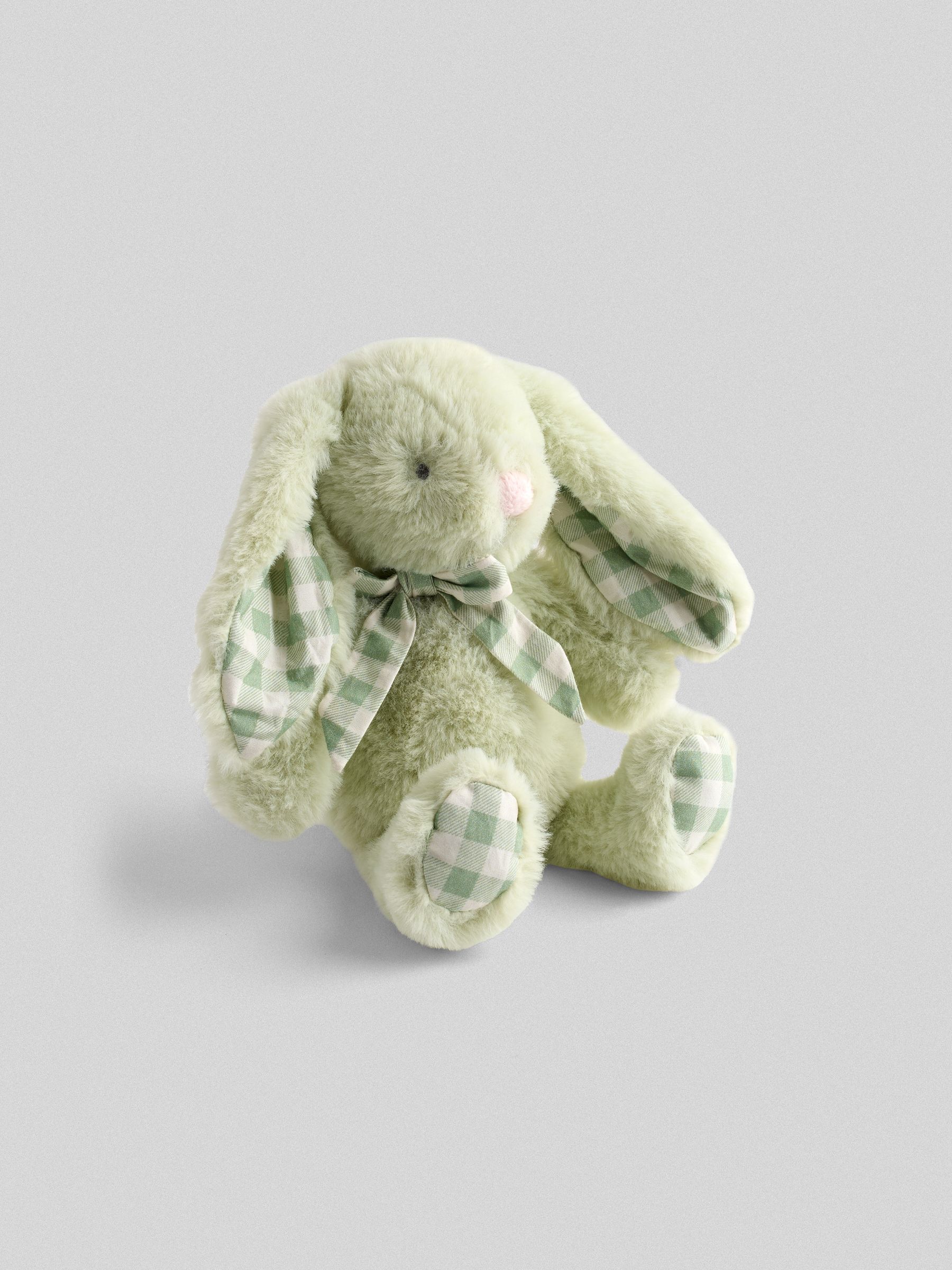 Gingham Matcha Bunny Soft Toy Plushie Small - Image 3 of 3