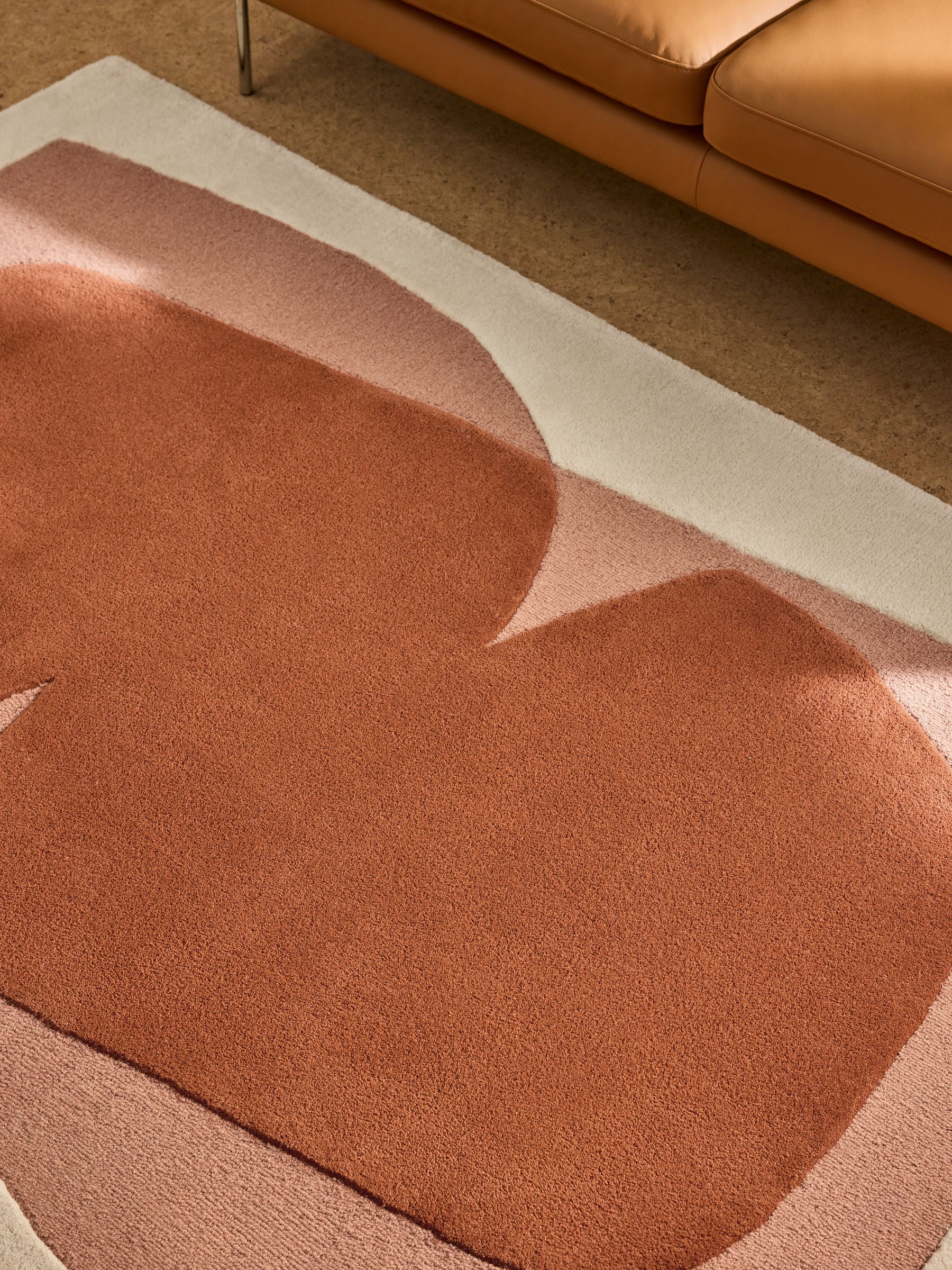Kinney Wool Tufted Rug in Rust - Image 2 of 5