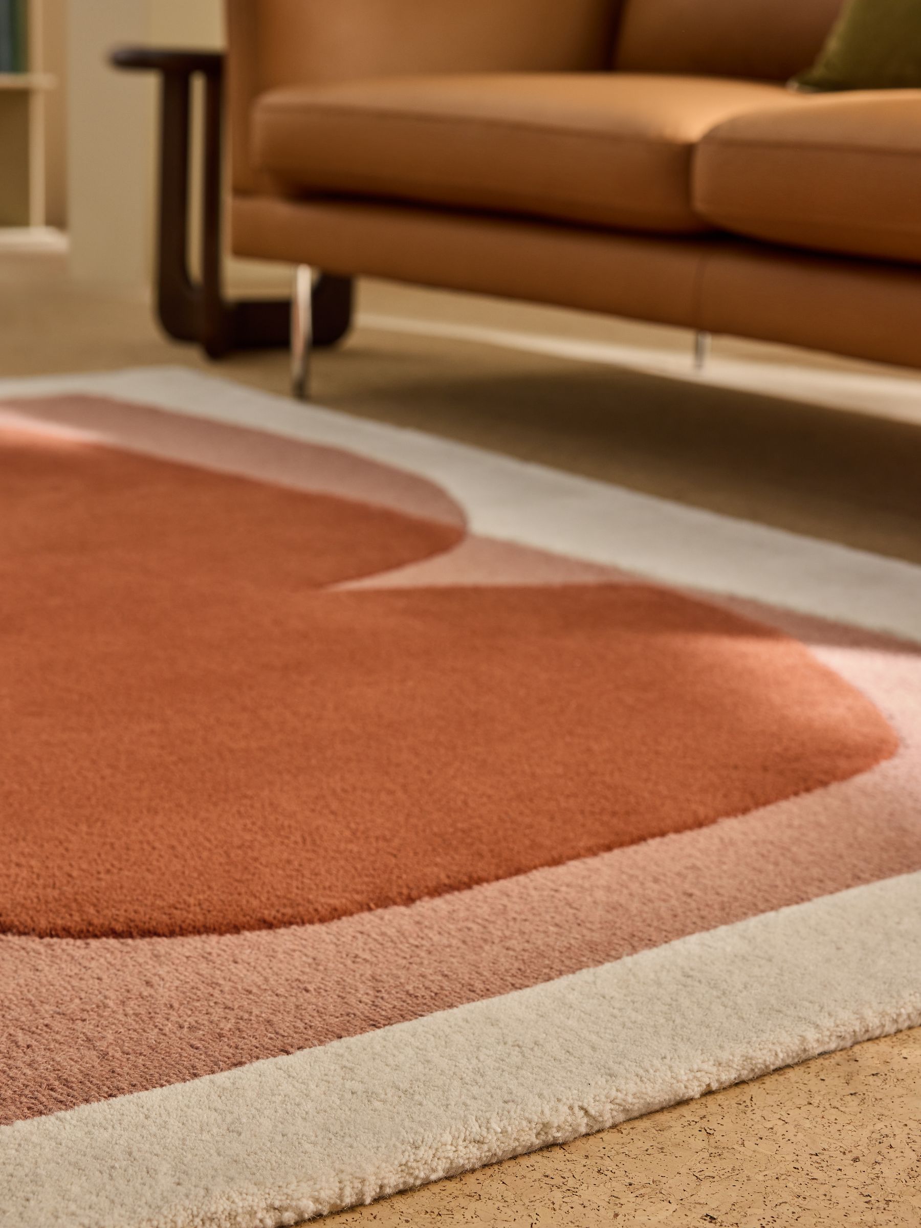 Kinney Wool Tufted Rug in Rust - Image 3 of 5