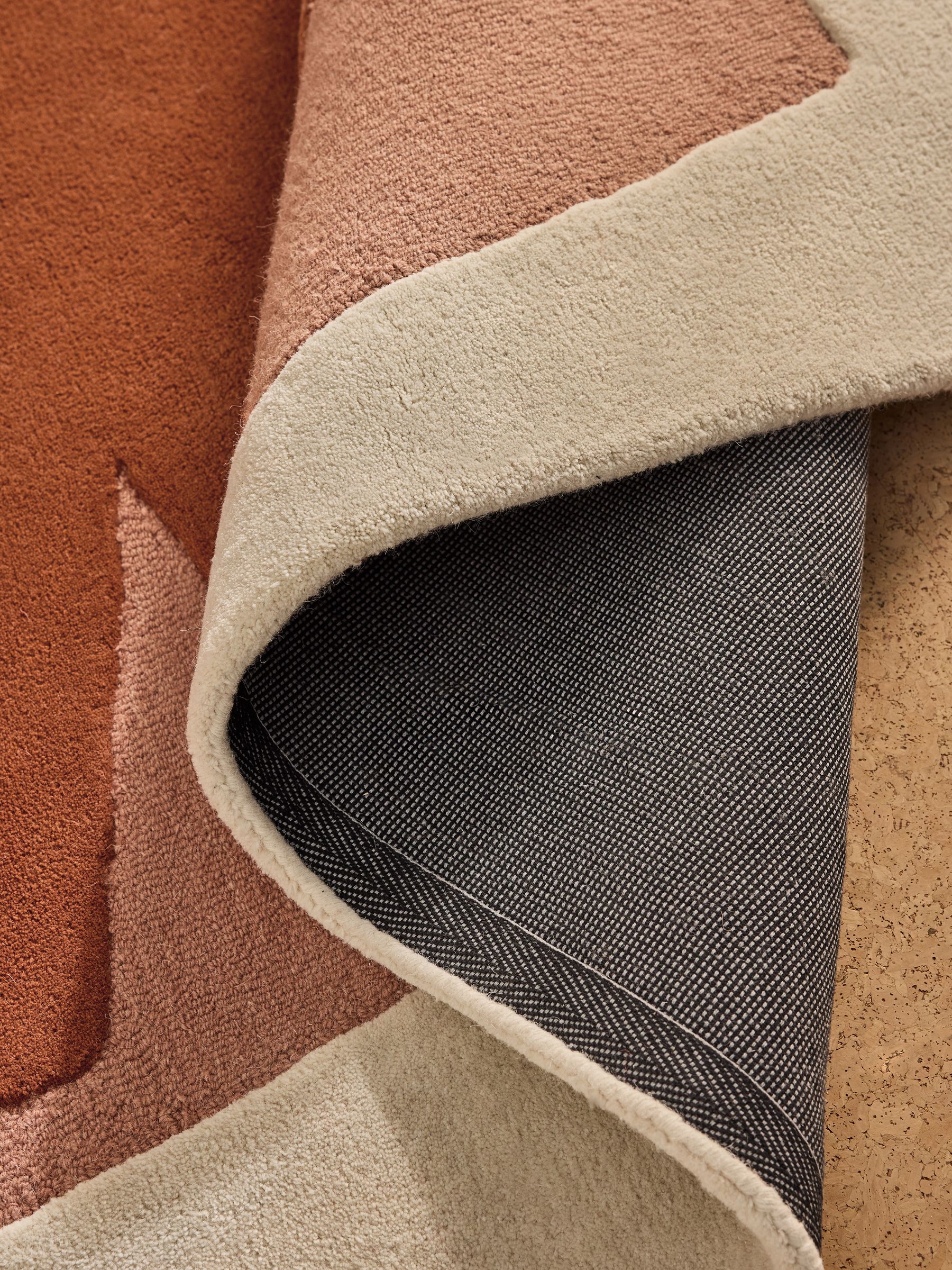 Kinney Wool Tufted Rug in Rust - Image 4 of 5