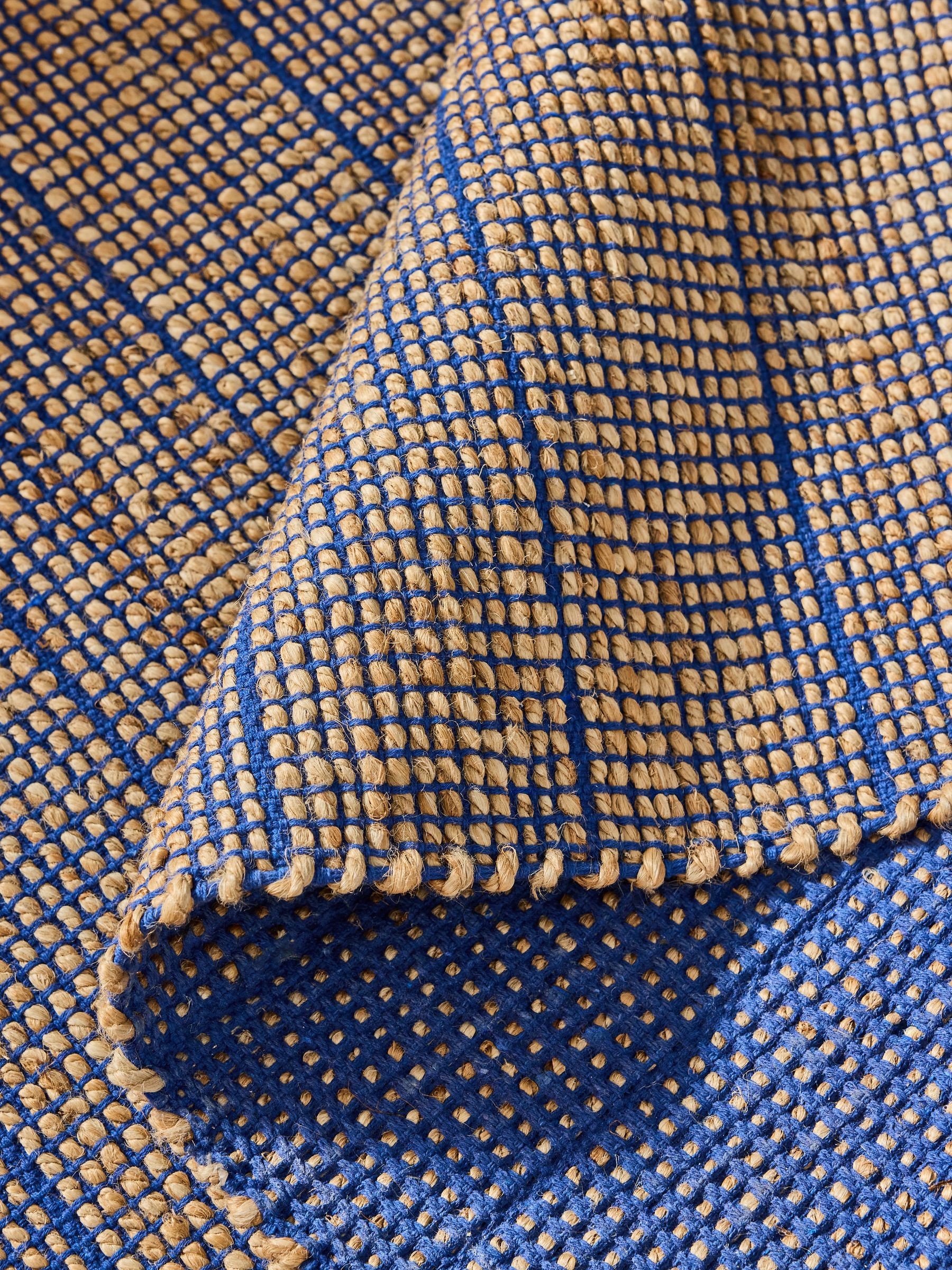 Hurley Woven Jute Rug in Blue - Image 4 of 6