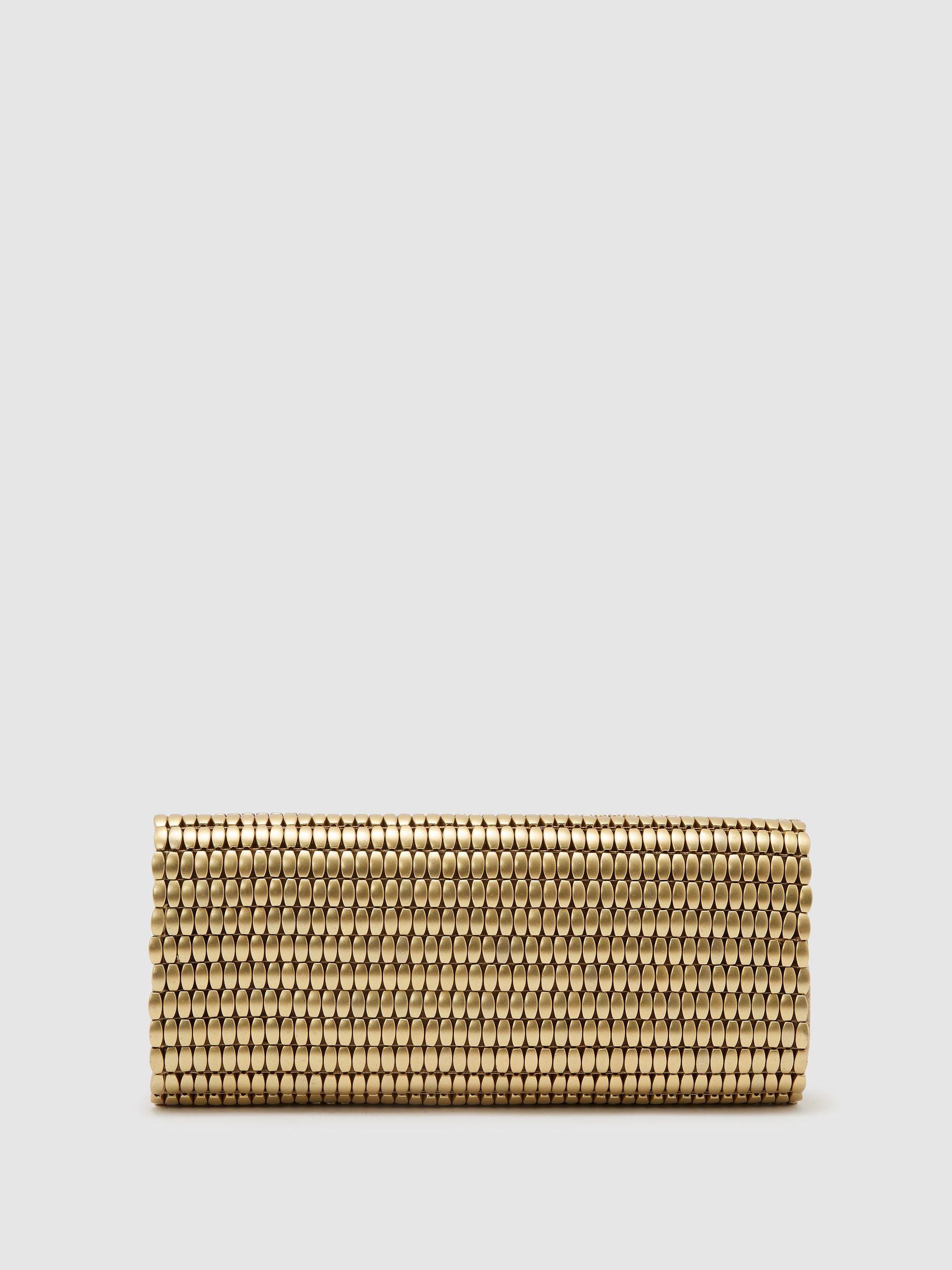Beaded Clutch Bag in Gold - image 1