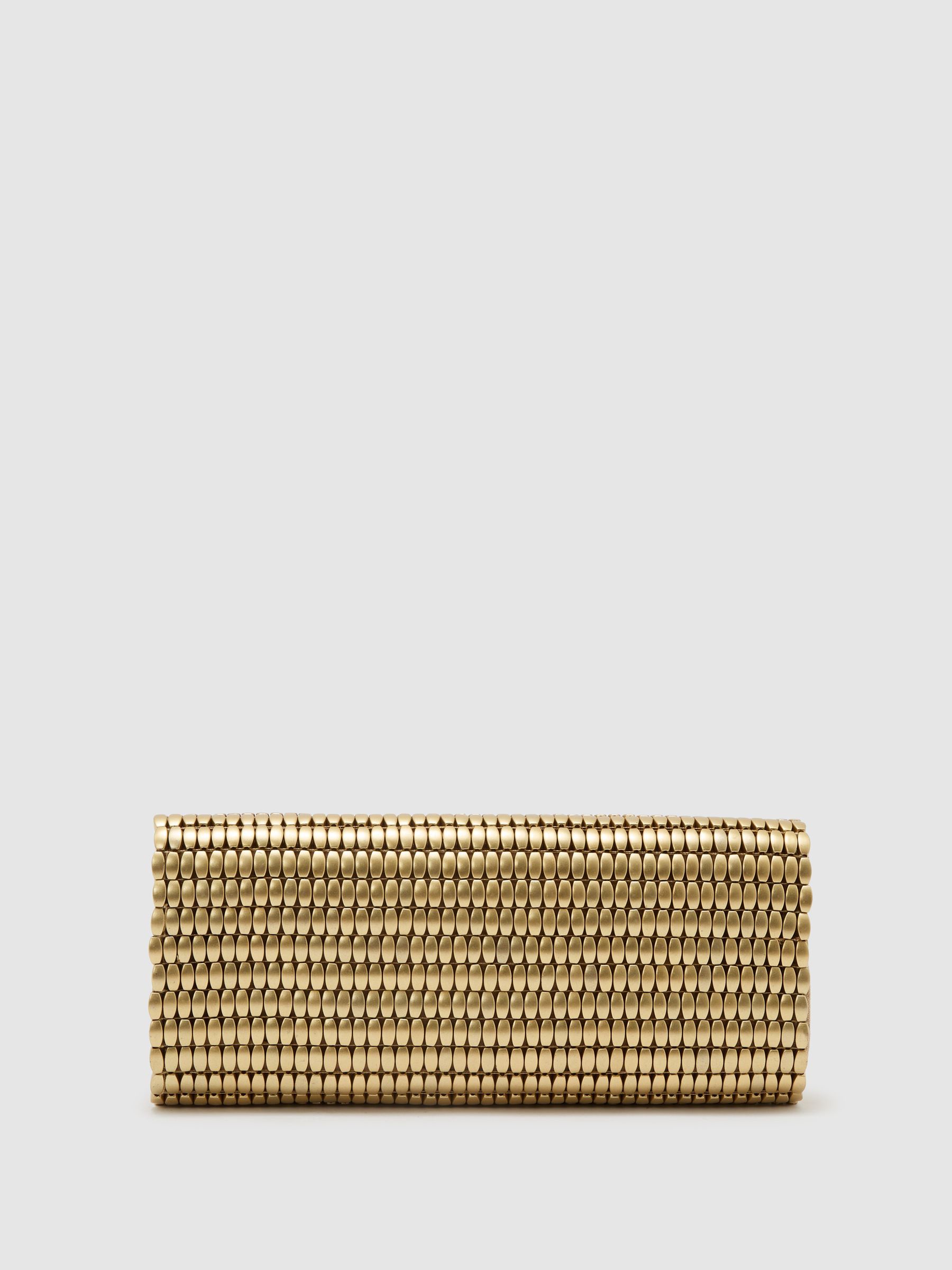 Beaded Clutch Bag in Gold - Image 2 of 5