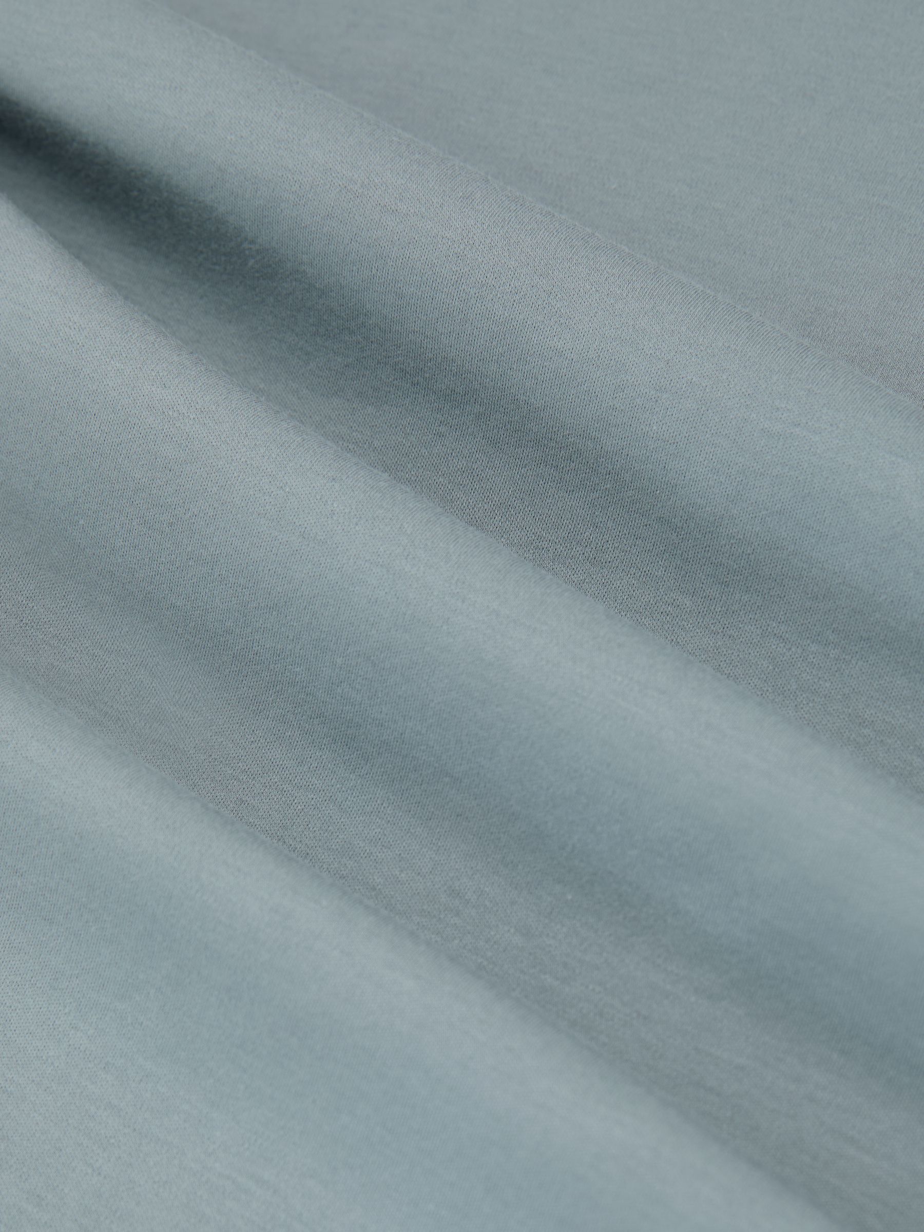 Mercerised-Cotton Crew-Neck T-Shirt in Steel Blue - Image 6 of 6