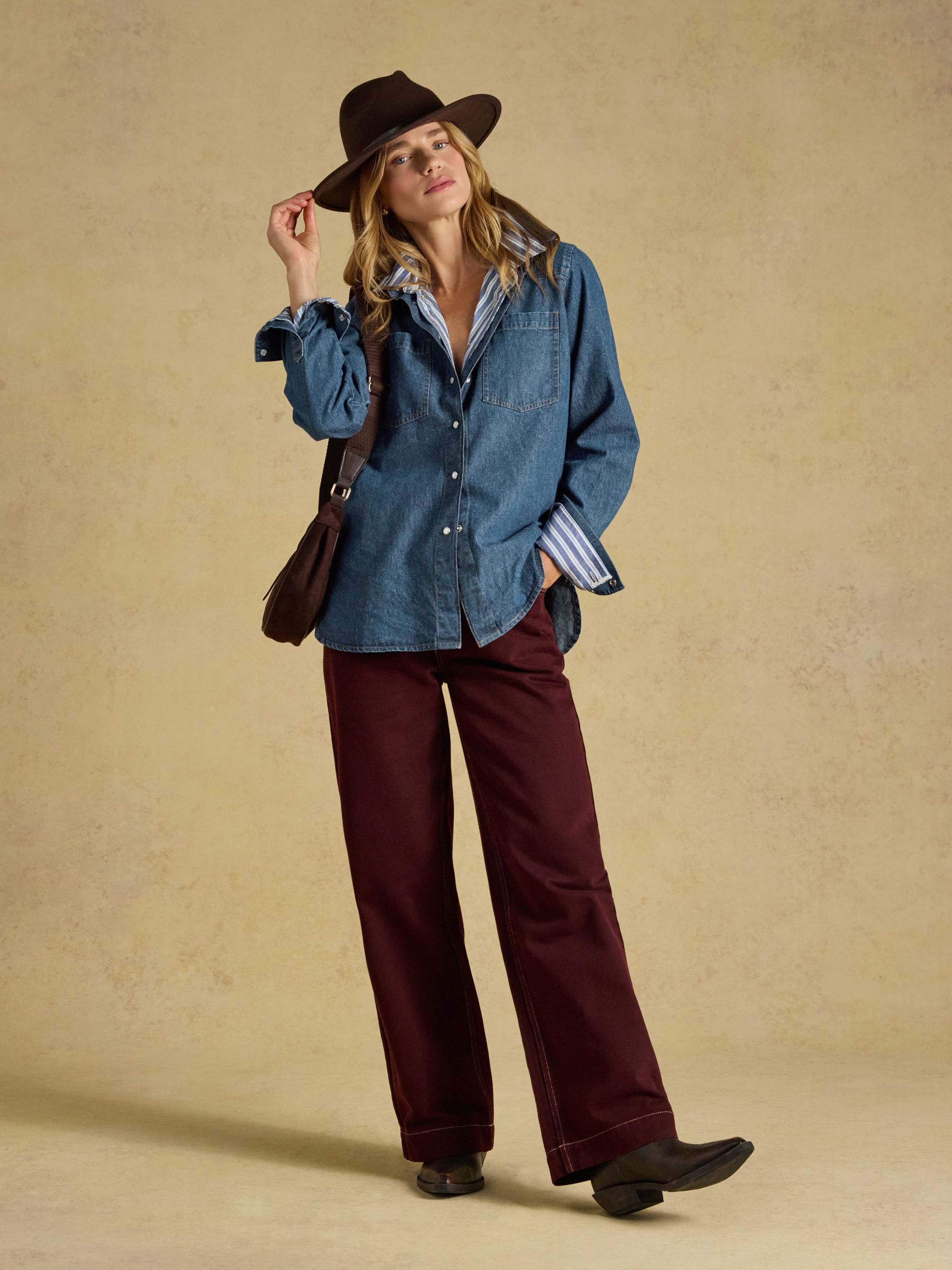 Denim Blue Relaxed Fit Shirt - Image 3 of 7