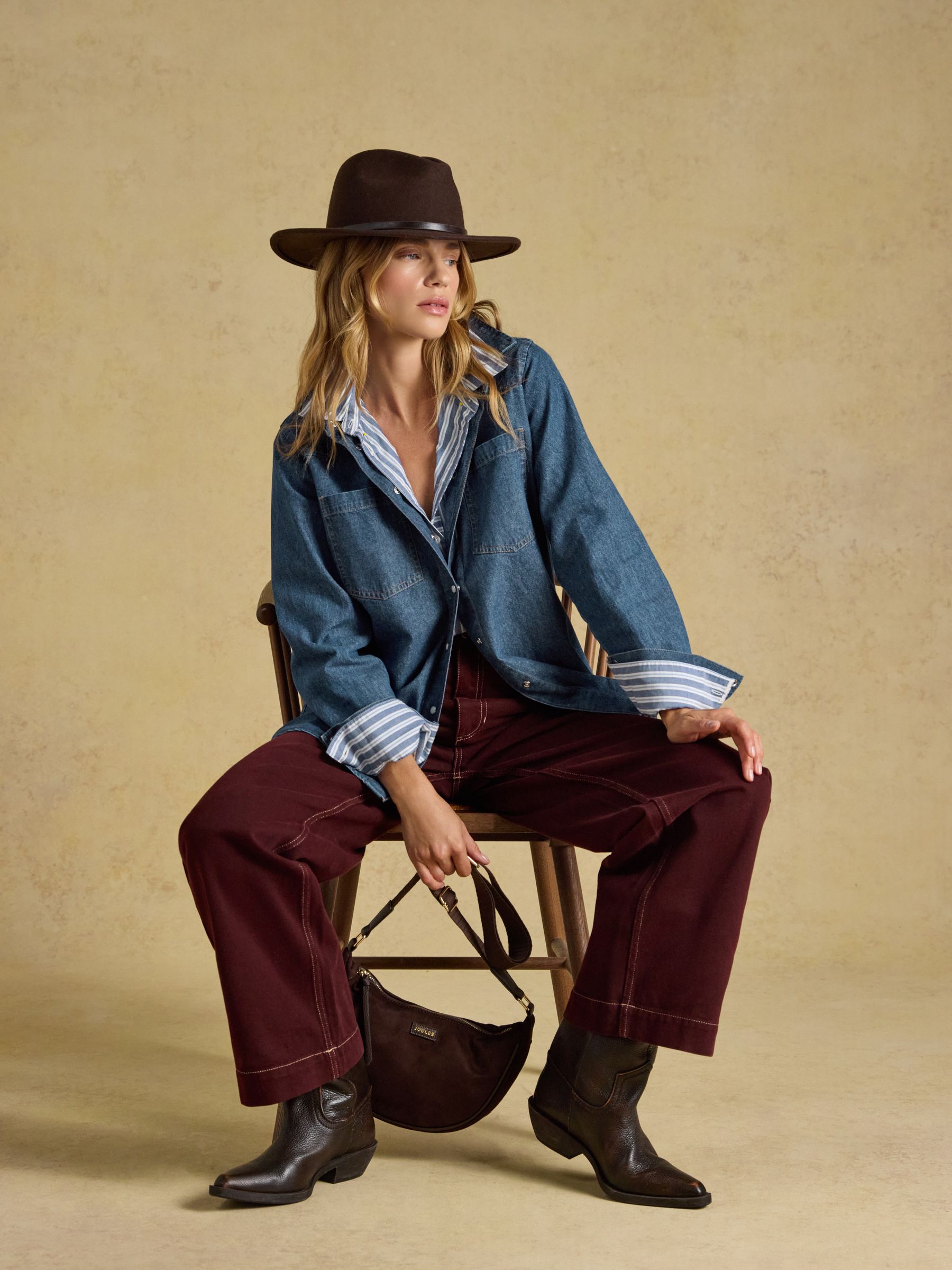 Denim Blue Relaxed Fit Shirt - Image 5 of 7