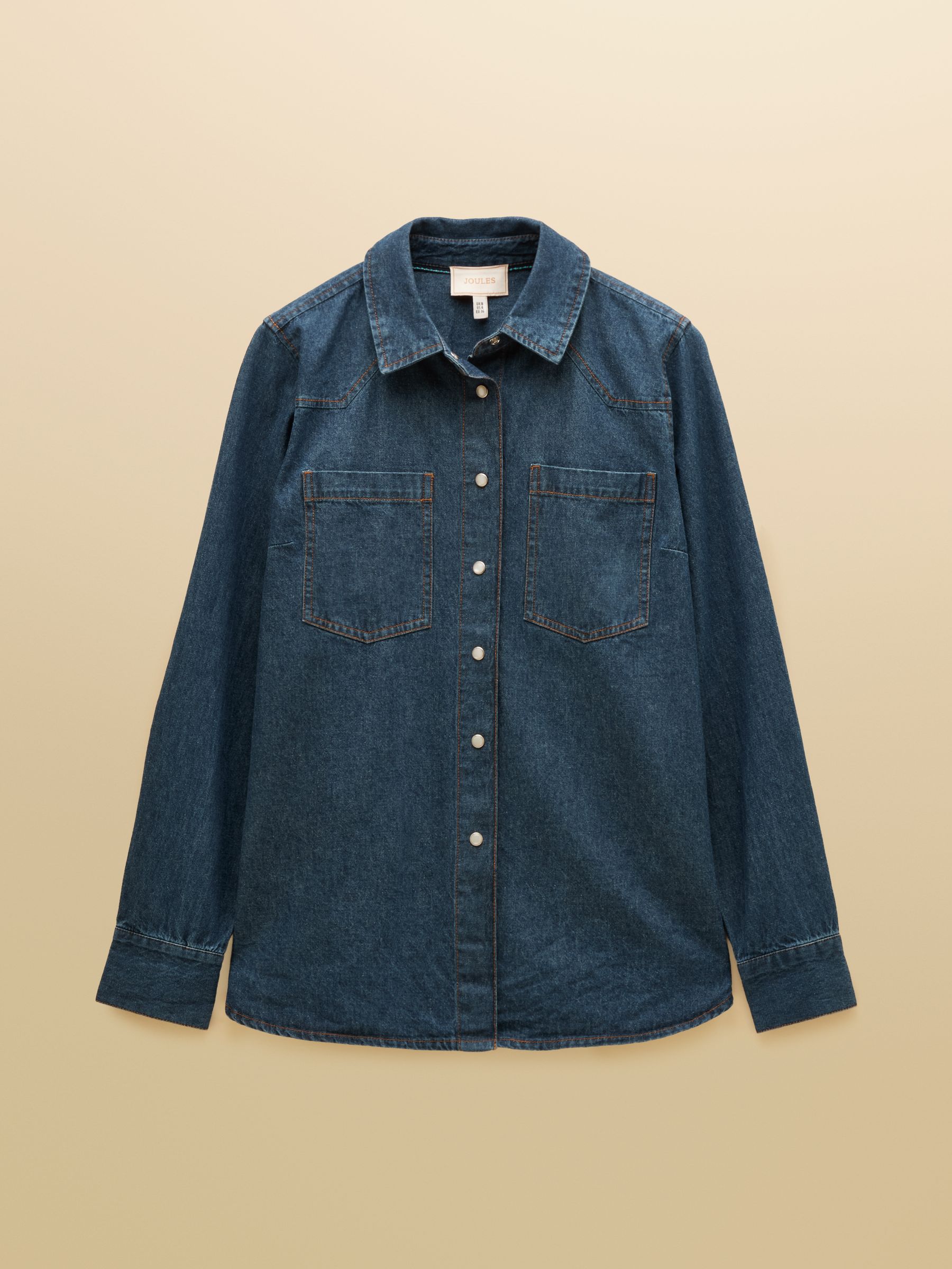 Denim Blue Relaxed Fit Shirt - Image 7 of 7 Denim Blue Relaxed Fit Shirt - Image 7 of 7