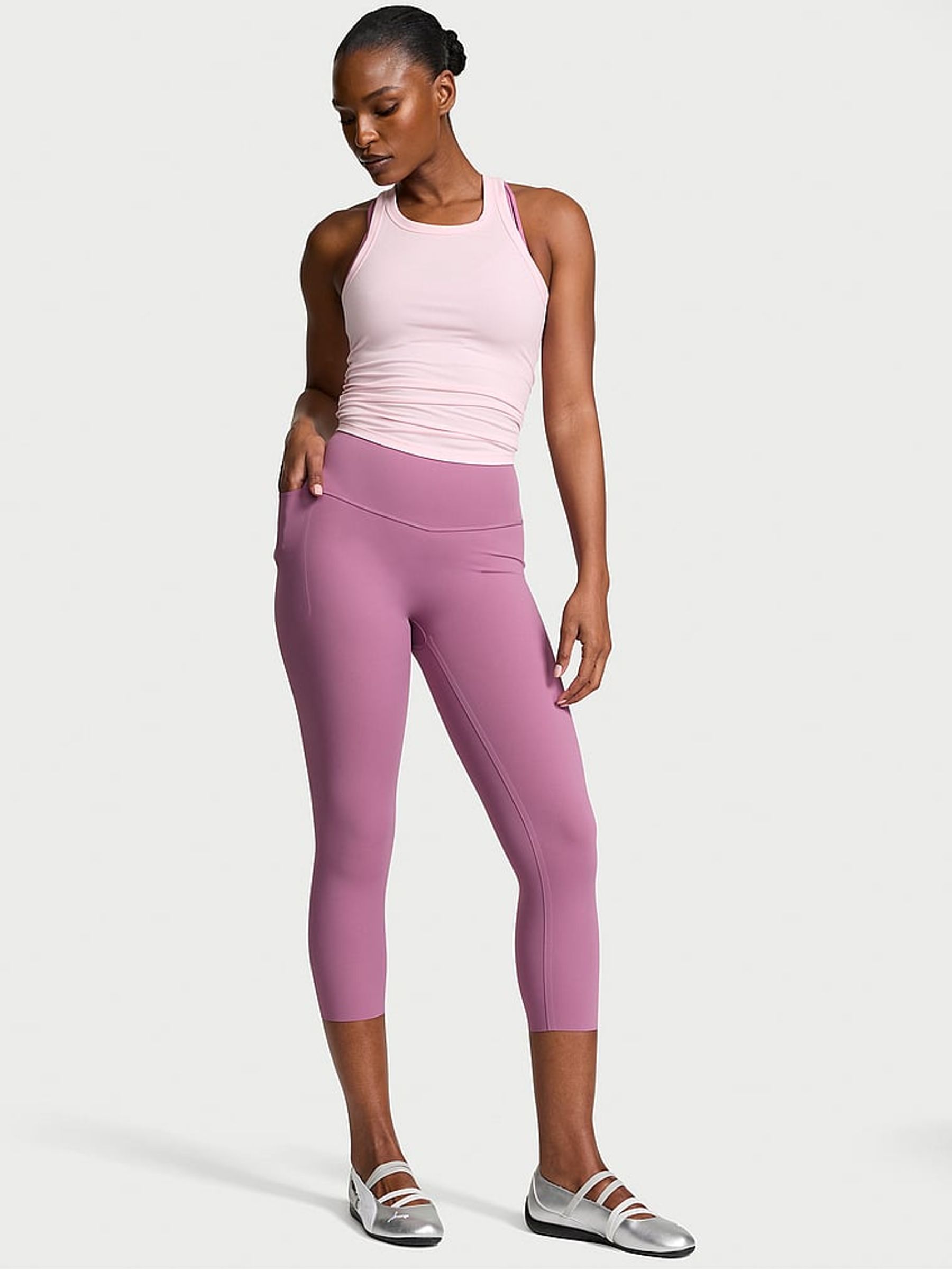 Violet Frost Purple Elevate™ Capri Leggings - Image 1 of 2