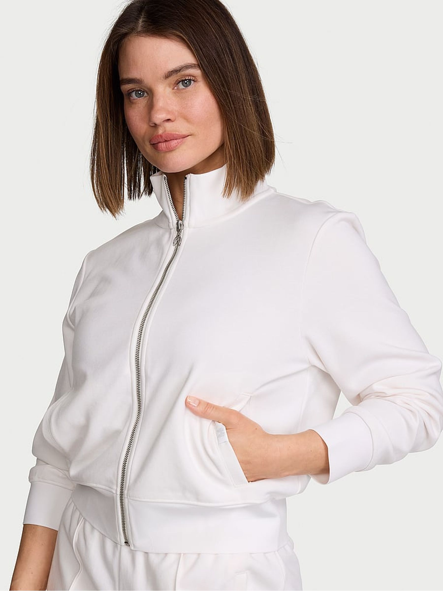 Coconut White Bridal Track Jacket - Image 1 of 2 Coconut White Bridal Track Jacket - Image 1 of 2