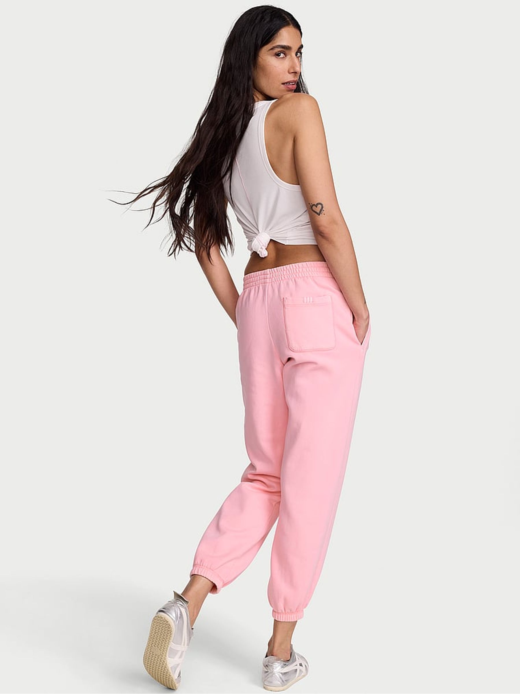 Victoria Pink Fleece Joggers - Image 2 of 2