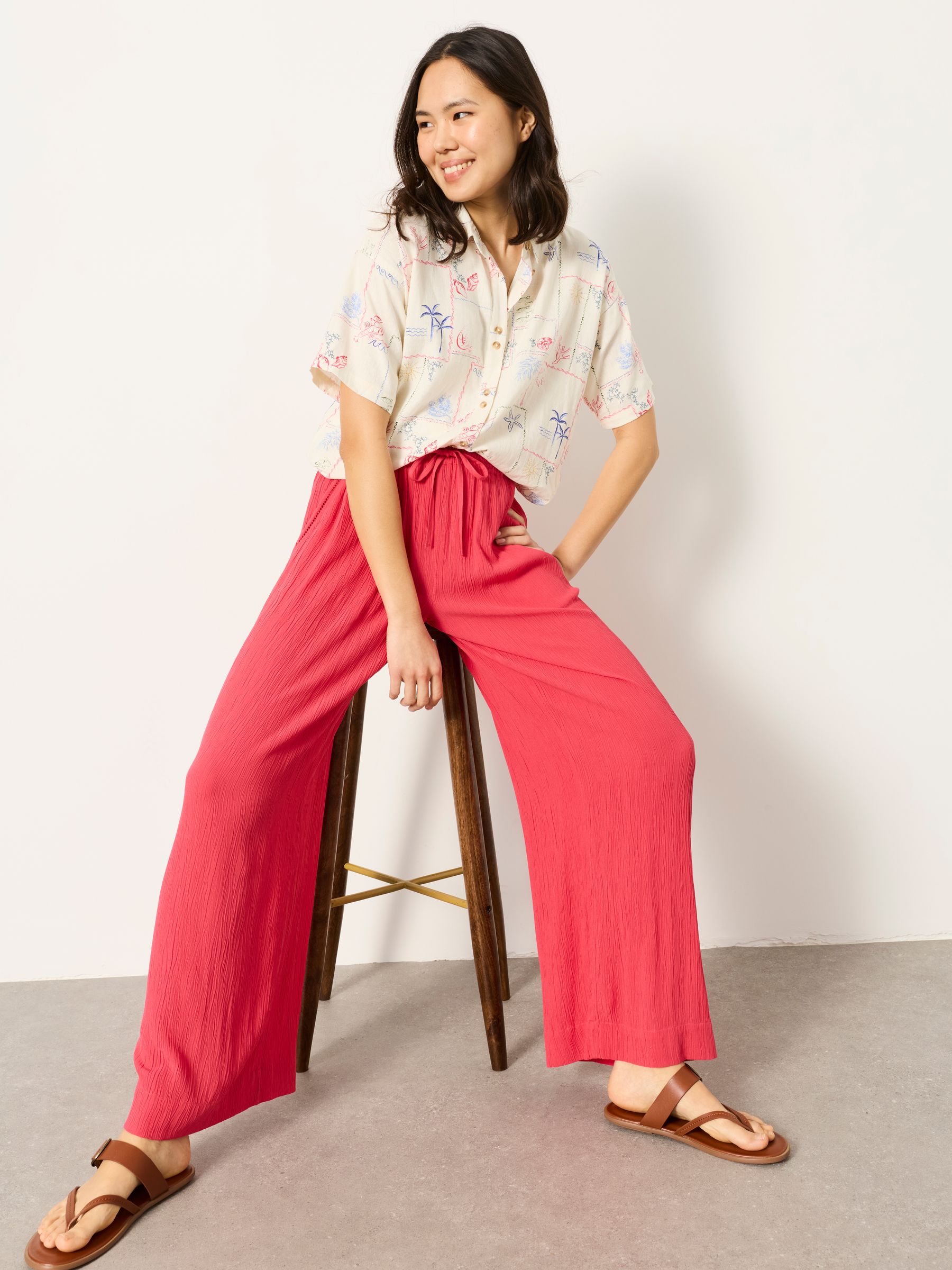 Melissa Pink Palazzo Trousers - Image 4 of 6