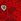 Bright Vermillion Red Heart G-string Diamante Lace Knickers