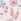 Pink Floral Print Cotton Baby Hat
