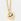 Gold Tone Heart Pendant Necklace