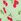 Cherry Hearts Green Bikini Top