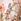 Pink Print Chiffon Floral-print Tiered Dress