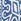 Blue/White Tile Pattern Knit Shorts