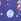Blue Space Medium Backpack