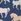 Navy Horse Print Jersey Leggings