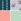 Green/Blue/Orange Victoria's Secret 5 Pack Logo Knickers
