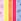 Pink/Yellow/Orange/Pink/Blue Thong 5 Pack Cotton Knickers