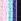 Black/Blue/Purple/Pink Thong Knickers 5 Pack