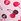 Pink Tulip Cherries Print Lace Trim Short Pyjama Bottoms