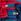 Red 6-pack Grosgrain Bow Clips