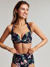 Joules Jasmine Navy Floral Bikini Top